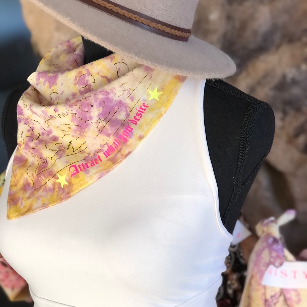 Rustic styled graphic bandana